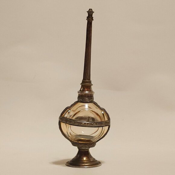 VINTAGE Moroccan Rose Water Sprinkler or Fragrance Bottle Ornate Bottle - Picture 3 of 9